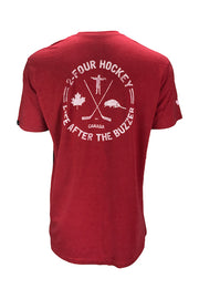 Men's 24 hockey Canada red hockey apparel t-shirt