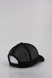 24 Hockey Curved All Black Trucker Hat